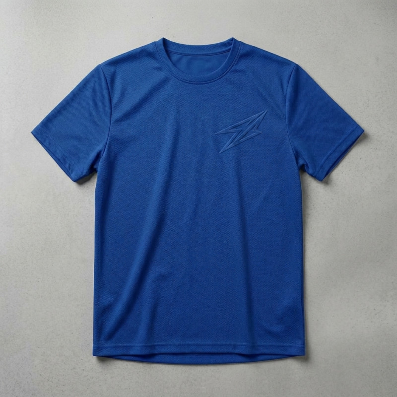 Sweatshirt Bleu manche courte léger