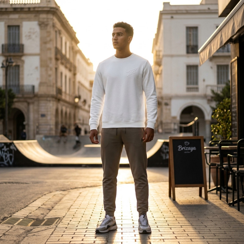 Sweatshirt Blanc léger