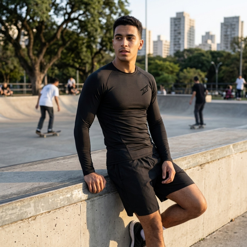 Maillot de compression Noir