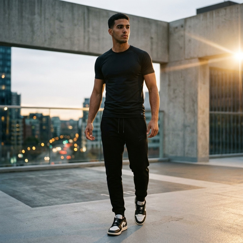 Jogger Terry Noir