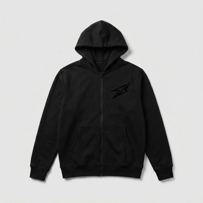 Veste à Capuche Noir coupe regular