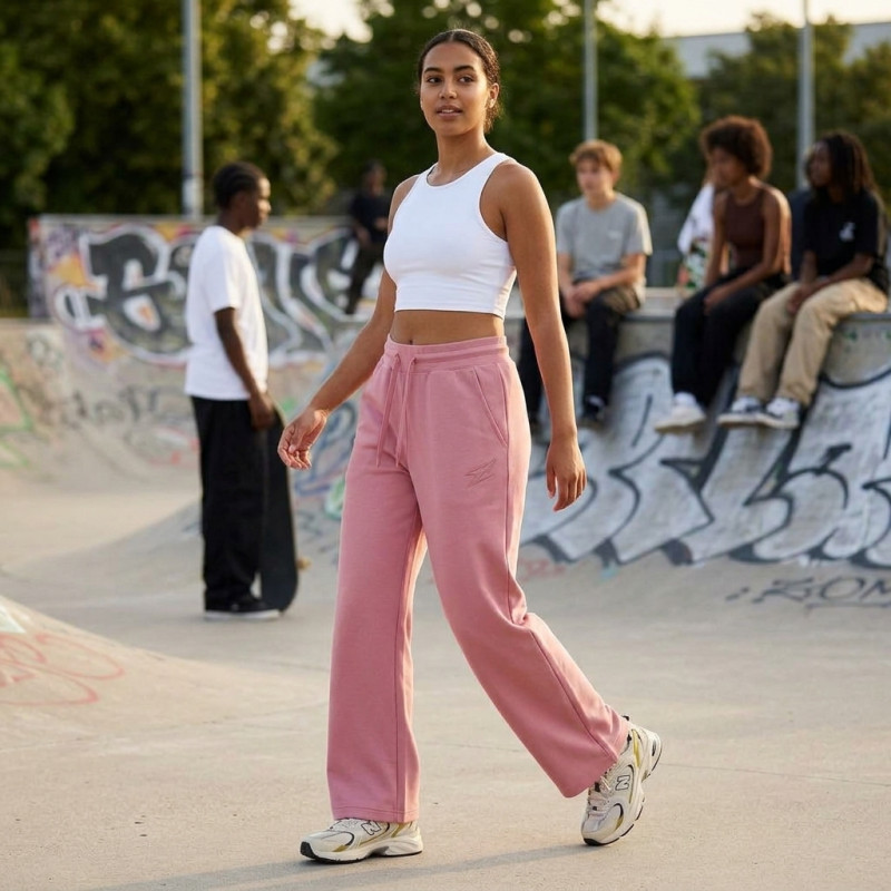 Pantalon Large Rose pour femme