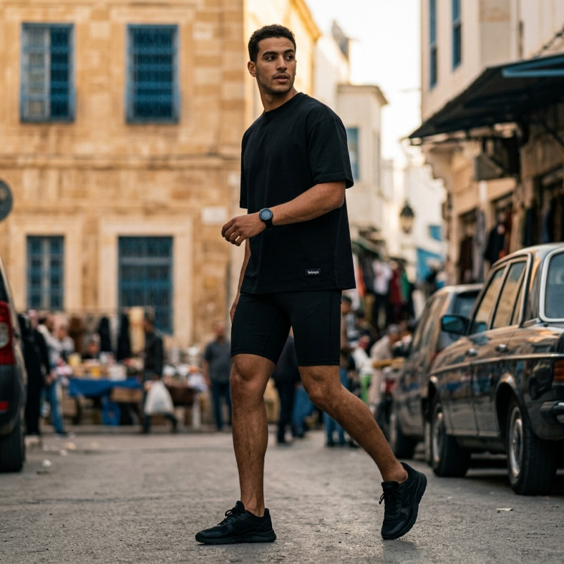Bike short Noir pour Homme