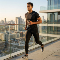 Legging Noir pour Homme