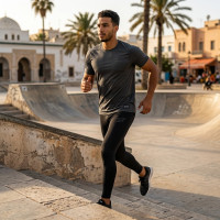 Legging Noir pour Homme
