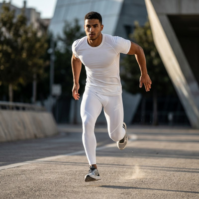 Legging Blanc pour Homme