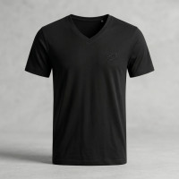 T-shirt Premium regular Col V Noir