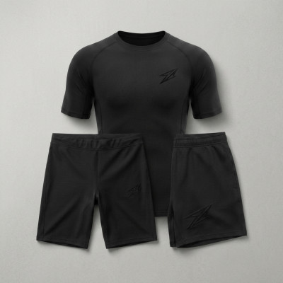 Set 3 pièces Sport Homme: T-shirt compression, Bike et...