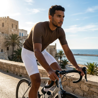 Bike short Blanc pour Homme