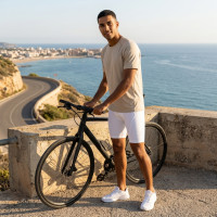 Bike short Blanc pour Homme