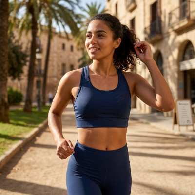 Brassière compression Bleu marine