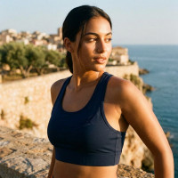 Brassière compression Bleu marine