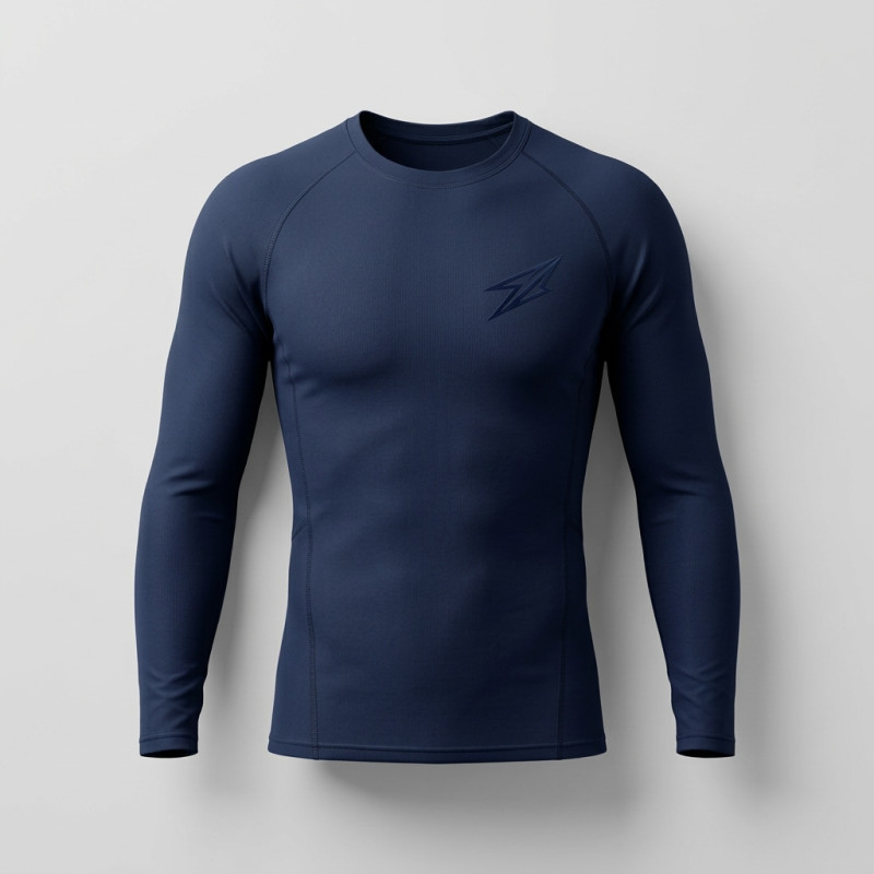 Maillot de Compression Homme Bleu Marine -...