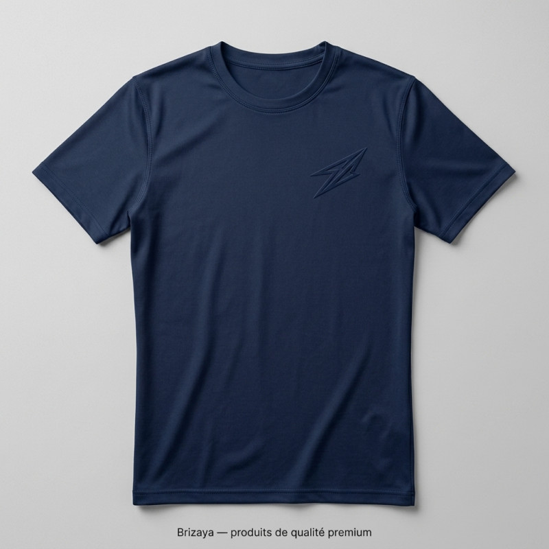 T-Shirt de Compression Homme Bleu Marine...