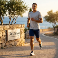 Bike short Bleu marine pour Homme