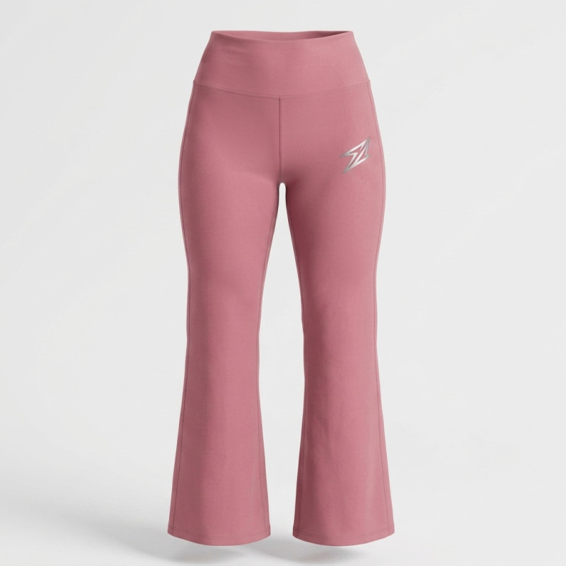 Pantalon Large Fluide Rose - Taille Haute Confort