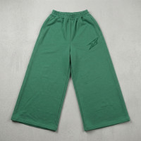 Pantalon palazo extra large vert pour femme