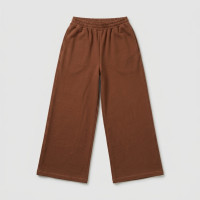 Pantalon Palazzo Large Marron Élégant pour Femme