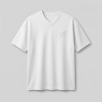 T-shirt Blanc Premium over size col V