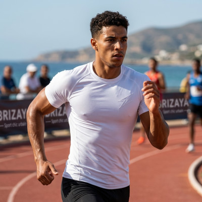 T-SHIRT de compression Blanc | Brizaya